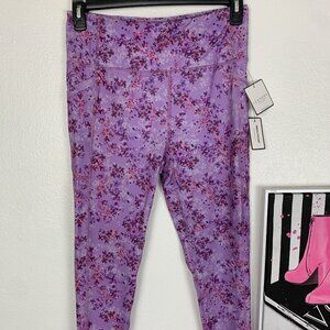 Leggins NWT Laundry By Shelli Segal Floral Print Size L Media Pocket
